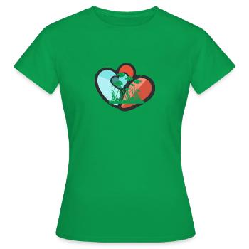 Eau - T-shirt Femme - vert - Devant - AI Model Female 172 dark (172cm)