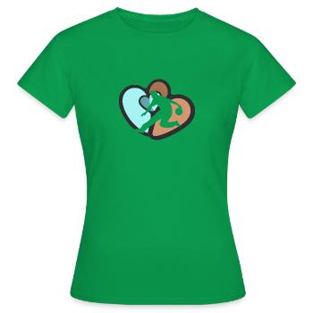Bowling Strike Pin - Frauen T-Shirt - Kelly Green - Vorne - AI Model Female 172 dark (172cm)