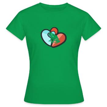 Frosch Lurch Teich - Frauen T-Shirt - Kelly Green - Vorne - AI Model Female 172 dark (172cm)