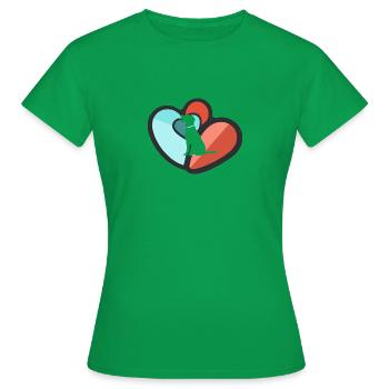 Hundetraining Agility - Frauen T-Shirt - Kelly Green - Vorne - AI Model Female 172 dark (172cm)