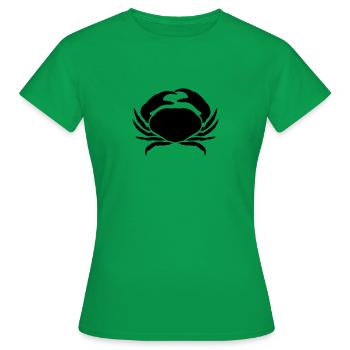 Sternzeichen Krebs - Frauen T-Shirt - Kelly Green - Vorne - AI Model Female 172 dark (172cm)
