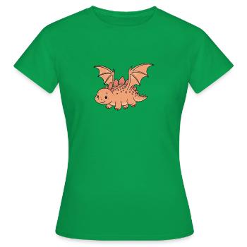 Stegosaurus - Frauen T-Shirt - Kelly Green - Vorne - AI Model Female 172 dark (172cm)