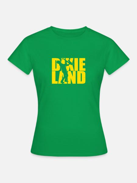 Dixieland Saxefone Jazz Musik - Frauen T-Shirt - Kelly Green