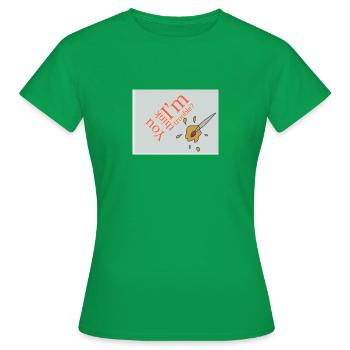 Trouble! - Women's T-Shirt - kelly green - Front - AI Model Female 172 dark (172cm)