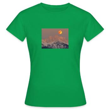 Montagne lune - T-shirt Femme - vert - Devant - AI Model Female 172 dark (172cm)