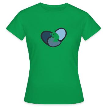 Photographer Photographing Image - Women's T-Shirt - kelly green - Front - AI Model Female 172 dark (172cm)
