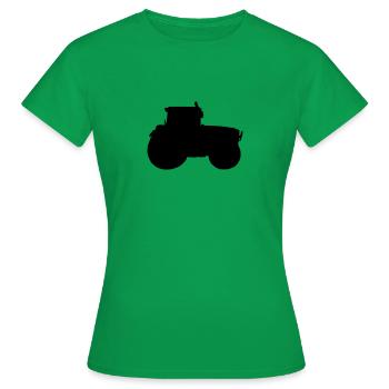 tractor - Women's T-Shirt - kelly green - Front - AI Model Female 172 dark (172cm)
