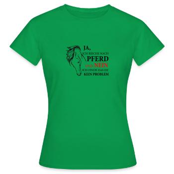 ODEUR du cheval - T-shirt Femme - vert - Devant - AI Model Female 172 dark (172cm)