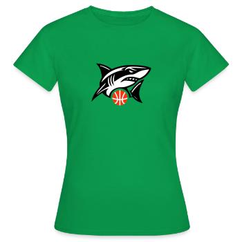 Die Basketballmannschaft der Haie - Frauen T-Shirt - Kelly Green - Vorne - AI Model Female 172 dark (172cm)