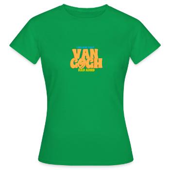 ADHS Van Gogh - Frauen T-Shirt - Kelly Green - Vorne - AI Model Female 172 dark (172cm)