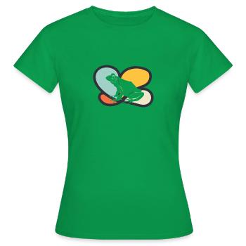 Amphibie Lurch Quark - Frauen T-Shirt - Kelly Green - Vorne - AI Model Female 172 dark (172cm)