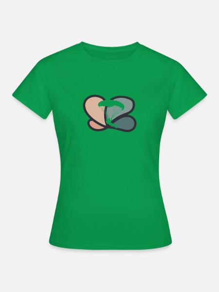Fallschirmspringen Adrenalin - Frauen T-Shirt - Kelly Green