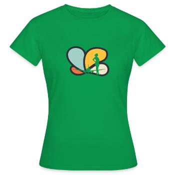 Airline Flugverkehr Stewardess - Frauen T-Shirt - Kelly Green - Vorne - AI Model Female 172 dark (172cm)