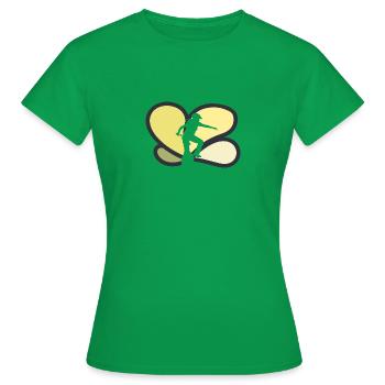 Vélo monocycle à roues hautes - T-shirt Femme - vert - Devant - AI Model Female 172 dark (172cm)