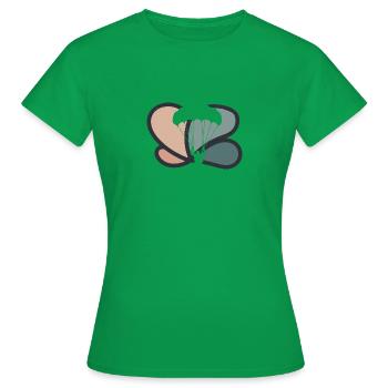 Fallschirmspringen Flugsport Extremsport - Frauen T-Shirt - Kelly Green - Vorne - AI Model Female 172 dark (172cm)