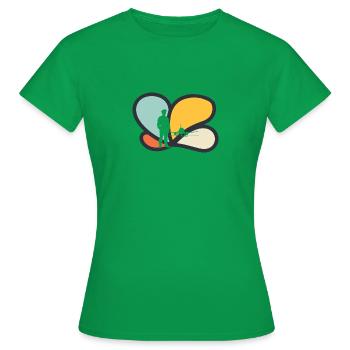 Hôtesse de l’air Hôtesse de l’air Hôtesse de l’air - T-shirt Femme - vert - Devant - AI Model Female 172 dark (172cm)