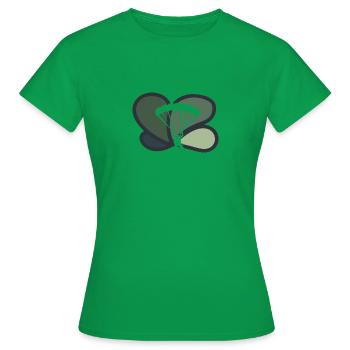 Fallschirmspringen Luft - Frauen T-Shirt - Kelly Green - Vorne - AI Model Female 172 dark (172cm)