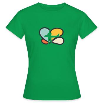 Flugbegleiter Flug - Frauen T-Shirt - Kelly Green - Vorne - AI Model Female 172 dark (172cm)