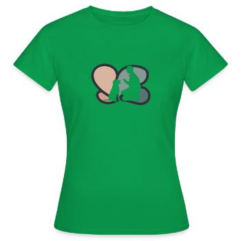Hundetrainer Hundeerziehung - Frauen T-Shirt - Kelly Green - Vorne - AI Model Female 172 dark (172cm)