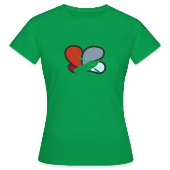 Kayak Aviron d’eau vive - T-shirt Femme - vert - Devant - AI Model Female 172 dark (172cm)