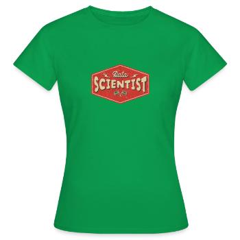 Scientifique des données – Vintage Tech - T-shirt Femme - vert - Devant - AI Model Female 172 dark (172cm)