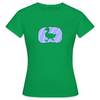 Entchen Gans - Frauen T-Shirt - Kelly Green - Vorne - AI Model Female 172 dark (172cm)