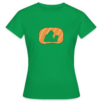 Hacker Informaticien - T-shirt Femme - vert - Devant - AI Model Female 172 dark (172cm)
