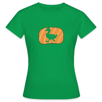 Canard Oie Coin-Caque - T-shirt Femme - vert - Devant - AI Model Female 172 dark (172cm)