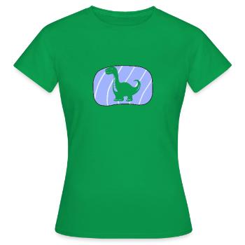 Musée des dinosaures Trex - T-shirt Femme - vert - Devant - AI Model Female 172 dark (172cm)