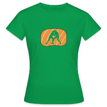 Wrestler Kämpfer Kampfkunst - Frauen T-Shirt - Kelly Green - Vorne - AI Model Female 172 dark (172cm)