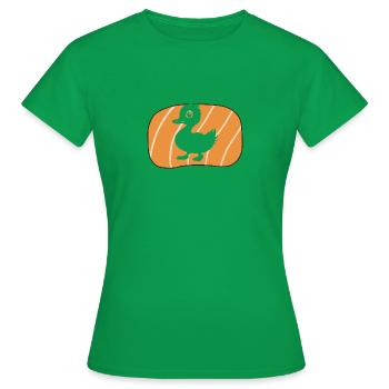 Caneton coin-coin - T-shirt Femme - vert - Devant - AI Model Female 172 dark (172cm)