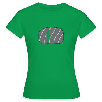 Fischen Angelhaken Fischerei - Frauen T-Shirt - Kelly Green - Vorne - AI Model Female 172 dark (172cm)