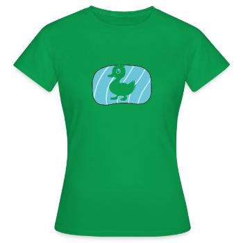 Enten Watscheln Schnabel - Frauen T-Shirt - Kelly Green - Vorne - AI Model Female 172 dark (172cm)