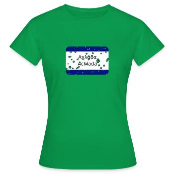 mg kriti ortsschild achlada - Frauen T-Shirt - Kelly Green - Vorne - AI Model Female 172 dark (172cm)