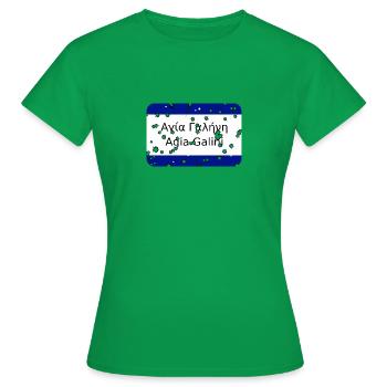mg kriti ortsschild agiagalini - Frauen T-Shirt - Kelly Green - Vorne - AI Model Female 172 dark (172cm)