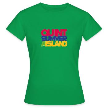 Message to Jaws like rainbow - Women's T-Shirt - kelly green - Front - AI Model Female 172 dark (172cm)