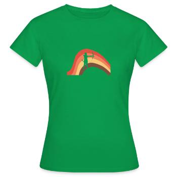 Bogenschütze Bogen Schießsport - Frauen T-Shirt - Kelly Green - Vorne - AI Model Female 172 dark (172cm)