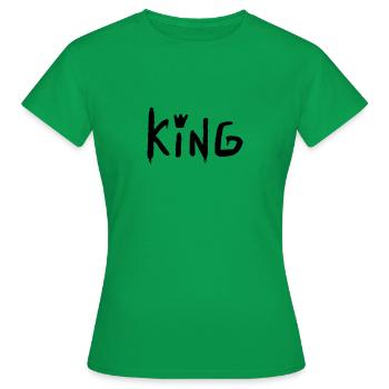 King - Frauen T-Shirt - Kelly Green - Vorne - AI Model Female 172 dark (172cm)