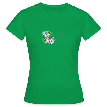 fée rêveuse écrivain - T-shirt Femme - vert - Devant - AI Model Female 172 dark (172cm)