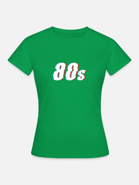 80s 80er Glitch - Frauen T-Shirt - Kelly Green