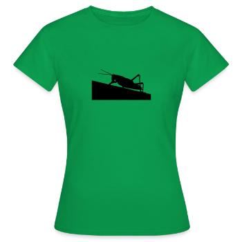 Heuschrecke - Frauen T-Shirt - Kelly Green - Vorne - AI Model Female 172 dark (172cm)