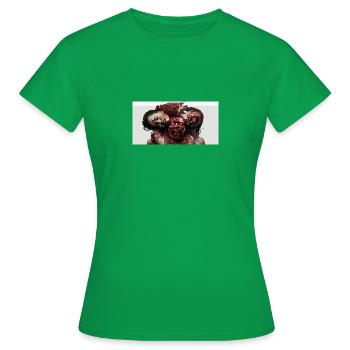 Blutiges Horror Vermächtnis - Frauen T-Shirt - Kelly Green - Vorne - AI Model Female 172 dark (172cm)