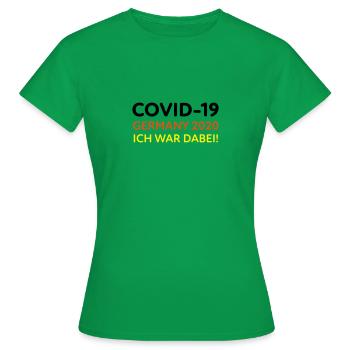 Covid Germany - T-shirt Femme - vert - Devant - AI Model Female 172 dark (172cm)
