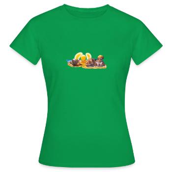 Sommerurlaub 03 - Frauen T-Shirt - Kelly Green - Vorne - AI Model Female 172 dark (172cm)