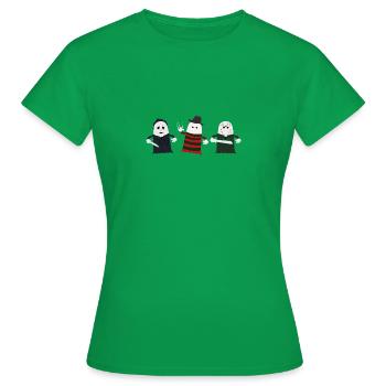Fête de l’horreur - T-shirt Femme - vert - Devant - AI Model Female 172 dark (172cm)