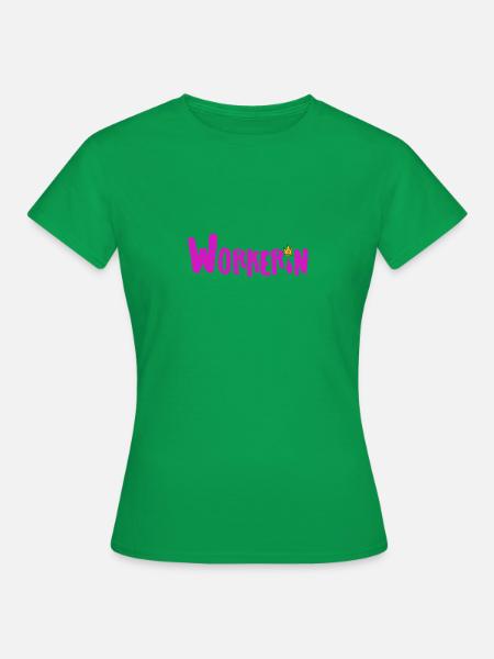 Workerin mit Krone - Frauen T-Shirt - Kelly Green
