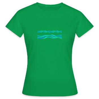 Demo - Women's T-Shirt - kelly green - Front - AI Model Female 172 dark (172cm)