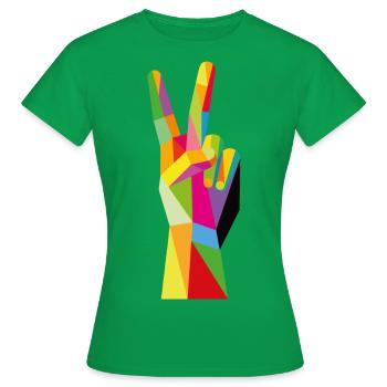 victoire - T-shirt Femme - vert - Devant - AI Model Female 172 dark (172cm)