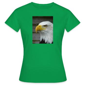American Bald Eagle - Women's T-Shirt - kelly green - Front - AI Model Female 172 dark (172cm)
