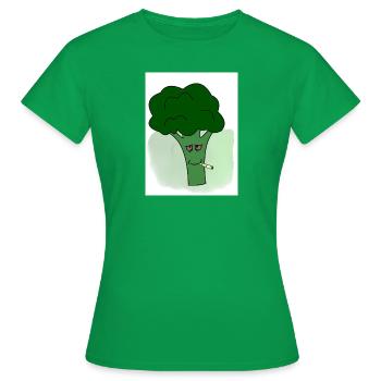 Stoner Brokkoli - Frauen T-Shirt - Kelly Green - Vorne - AI Model Female 172 dark (172cm)